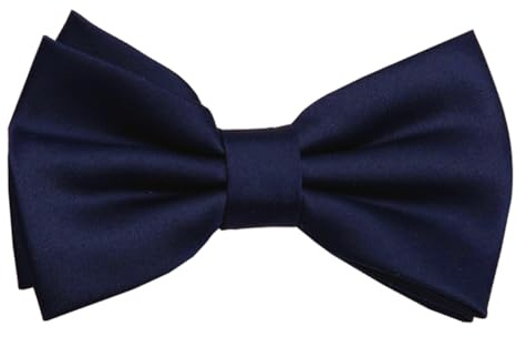 Townus Baby Bow Ties for Boys Pre Tied Toddler Bow Tie Adjustable Kids Bowties for Christmas New Year Party Wedding (Navy)