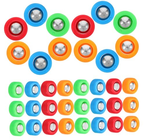 TOYANDONA Lot de 40 Palets De Shuffleboard Coulissants pour Table De Curling Mini Rouleaux De Jeu Mini Accessoires De Curling