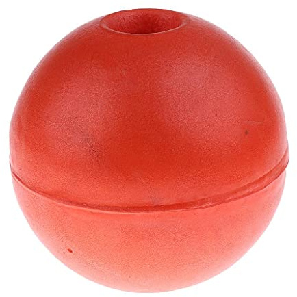 Gcljlmy Boa galleggiante a sfera per corda da nuoto in plastica PVC, boa di marcatura per barca, boa da ormeggio, boa di ancoraggio, boa di ancoraggio, rosso, 15 x 15 cm