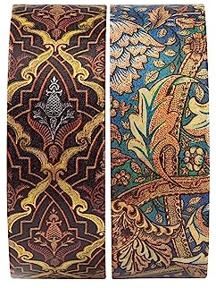 Ruban adhésif Washi Paperblanks Destinée/Morris, Danse du Vent: 2 Iconic Paperblanks designs per set, Metallic foil pattern, 15mm wide x 10 metres long