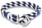 EXINOX Armband mit Anker, für Herren und Damen, Edelstahl, Marineblau, One Size, Edelstahl