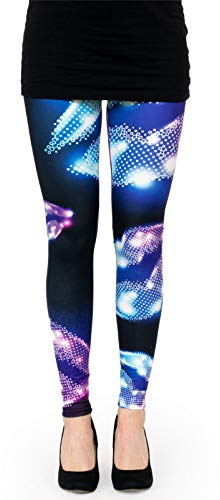 cosey - Festival-Party-Line Leggings (Einheitsgröße) - (Disko)