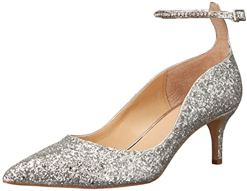 Jewel Badgley Mischka Jamila, Scarpe décolleté Donna, Argento Glitter, 39 EU