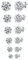 Zirkonia Echtsilber Ohrstecker - 3mm 4mm 5mm 6mm 7mm 8mm 6 Paar Pack - Stecker Ohrringe Silber 925 Set