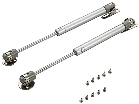 2 Stück Gasdruckfedern,Hydraulic Gasdruckfeder,Gas Stoßdämpfer Möbel Gasfeder 100N Gasdämpfer Dämpfer,Möbel Gasdruck-Dämpfer für Küchenschranktürgriff Toy Box Scharnier