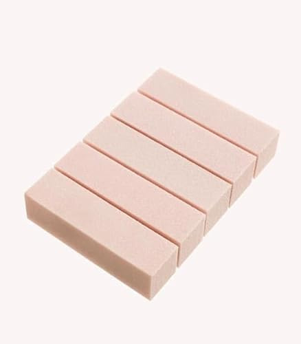 Pink Gellac Bloc Polissoir Ongles - Polissoir a Ongle pour Rendre Rugueux - Buffer Ongles pour Manucure la maison de Qualité Salon - 5 Pièces