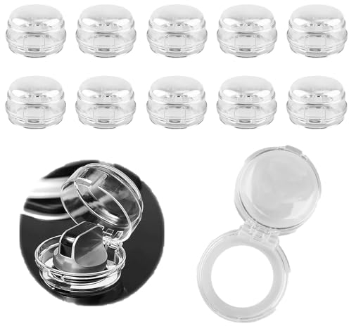 Homefantasy 10 Stück Herd Schalter Schutz,Herd Knobf Abdeckung,Backofen Gasherd Abdeckung,Herdschutz Baby,Kindersicherung Herd,Baby Sicherung für Gasherde,Backöfen