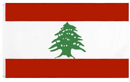 Pandiui23 Drapeau du Liban - Couleurs Nationales 150 cm x 90 cm