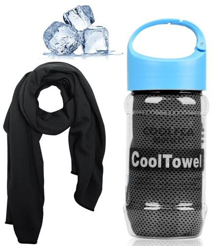 VAKKI Cooling Towel, Ice Cold Sports Sweat Towels for Instant Relief Perfect Coolings Scarf Neck,Forehead, Wristband, Bandana, Stay Cool from Over Heating During All Kinds of Sport and Exercise