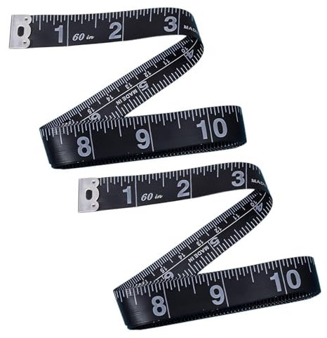 Ruban À Mesurer À Coudre 2 Pièces, Ruban À Mesurer Sur Mesure, Ruban À Mesurer, Règle D'Outil De Mesure, Ruban À Mesurer Noir
