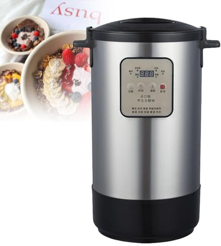 Yogurtiera in Acciaio Inossidabile, Macchina per Yogurt Greco in Acciaio Inossidabile con Controllo della Temperatura del Tempo Macchina per Yogurt Digitale,18L