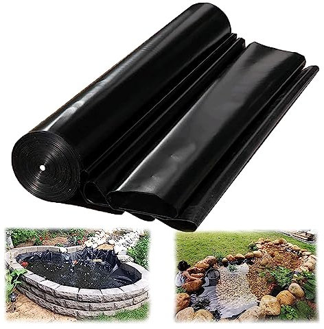 Telo impermeabile per laghetto da giardino, stagno, cascata, fontana e laghetto artificiale, 4 x 8 m