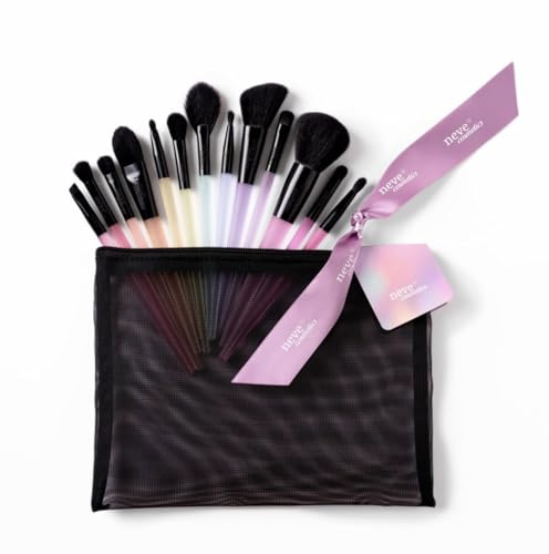 Neve Cosmetics Set pennelli completo e professionale | Set Pennelli Opal 13