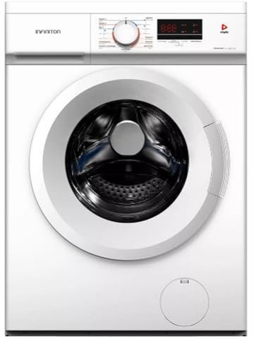 Lavadora Carga Frontal INFINITON WM-D61DBF, 6 Kg, 85 cm de Altura, D, Inicio Diferido, Tapa Superior Desmontable, Blanco