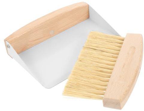 HIAKDOFT Mini Desktop Cleaning Broom and Dustpan Small Table Sweeper with Brush for Efficient Dust Removal Multi-Function Tabletop Cleaning Kit for Home and Office Use
