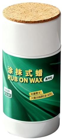 Rub on Snowboard Wax – 75 g di Protezione ceretta | da Sci Portatile, Formula Facile da Scivolare, lubrificante per Il Freddo, per Interni ed Esterni, casa, Sport Invernali, Neve
