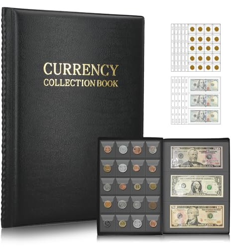 Album da Collezione per 100 Monete e 15 Banconote