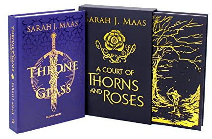 Sarah J Maas Collectors Edition 2 Book Set Collection (Throne of Glass, A Court of Thorns and Roses)