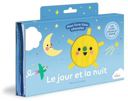 Le jour et la nuit - Mon livre tissu chevalet