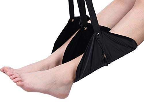 Fußstütze, Flight Carry-On Fußstütze Verstellbare Fußhängematte für Home Office Fight Trip Relax