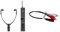 Sennheiser RS 2000 Kabelloser TV-Kopfhörer, schwarz & Goobay Audio/Video Kabel (3,5mm Stereo Kupplung auf 2X Cinchstecker) 0,2 m