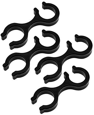 MEROURII Fibbia per Bastone Passeggio,4 Pezzi Clip per Bastoncini da Trekking in Plastica Accessori per Bastoncini da Trekking All'aperto