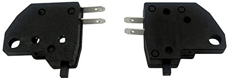 Interruptor de Luz de Freno Delantero de Motocicleta 1 Par Interruptor de Luz de Freno Delantero Universal Izquierdo Derecho para Honda CBR600 VFR800 para Suzuki para Kawasaki Mayoría de Modelo