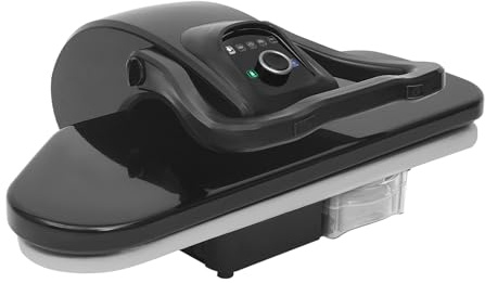 1600W Digital Steam Press with Nylon/Silk/Wool/Cotton/Linen 5 Fabric Setting and Steam Burst Function, Professional Steamer Iron Automatic Ironing Machine with 10 oz Water Tank