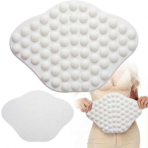 JolliLudo 1 st Lipo Foam Bukbräda AB kompressionskort med bubblor Tabla buk för mage (vit)
