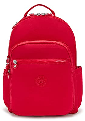 Kipling Seoul, Zaino Unisex - Adulto, Red Rouge, Taglia Unica