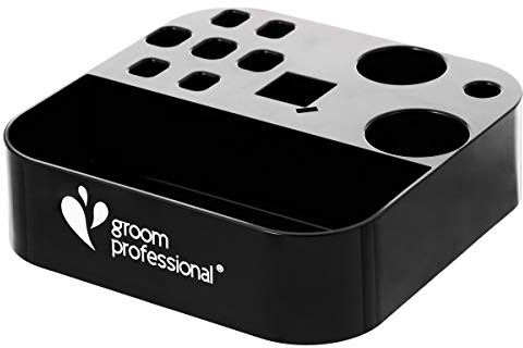 GROOM PROFESSIONAL Tool Caddy for Grooming Tools, Excellence in Animal Grooming, Make Your Table a More Organised Area, Featues a Compartment to Store Clippers, Tools, and 7 Spaces to Store Scissors