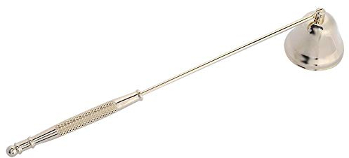 Ljussläckare av rostfritt stål Wick-brandsläckare Tillbehör för ljusstake Ljusredskap Ljusklockor med långt handtag för säker släckning av ljussläckare (guld)