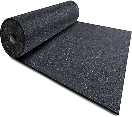 Alfombrilla antivibración para lavadora, altavoz, nevera y alfombrilla de goma antideslizante para protección de obras de hasta 10 m de longitud (grosor: 0,5 cm, 62,5 x 250 cm)