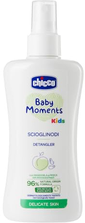 Chicco Scioglinodi Baby Moments, Scioglinodi A Spay Per Bambini, Con Ingredienti Di Origine Naturale, Per Capelli Bagnati E Asciutti, 0 Mesi +