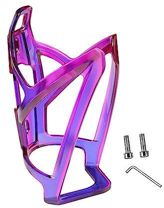 Dickly Portaborraccia per Bicicletta,Cup Holder Bike Universale,Portaborraccia MTB Resistente,Porta Borracce con Viti,Chiave Inglese,Portabottiglie per Bici da Strada,Mountain Bike Montagna,Blu Viola