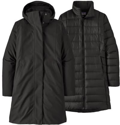 PATAGONIA W's Tres 3-in-1 Parka Giacca, Nero, XS Donna