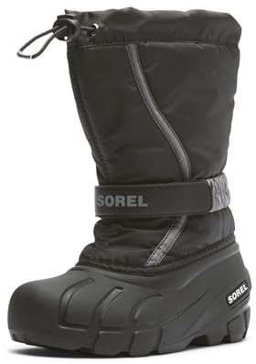 Sorel Scarponi Youth Flurry, esterno impermeabile, fodera in feltro confortevole, trazione affidabile, vestibilità senza sforzo - ragazzi unisex
