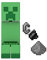 Minecraft Action Figures & Accessories Collection, 3.25-in Scale with Pixelated Design (Characters May Vary), HTL80