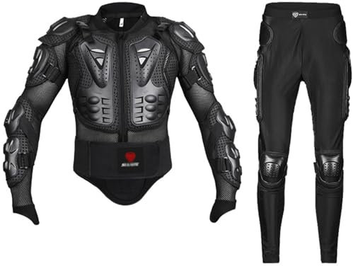 Kcolic Giacca da Moto Armatura Completa, Protezione Torace Attrezzatura da Bici da Cross per Uomo Abbigliamento da Moto Armatura da Moto Motocross MTB Racing Fuoristrada C,3XL.