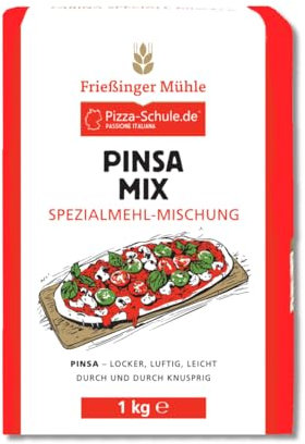 10x 1kg Pinsa Mix Spezialmehl-Mischung | ein Set mit Pizzamehle Notizblock