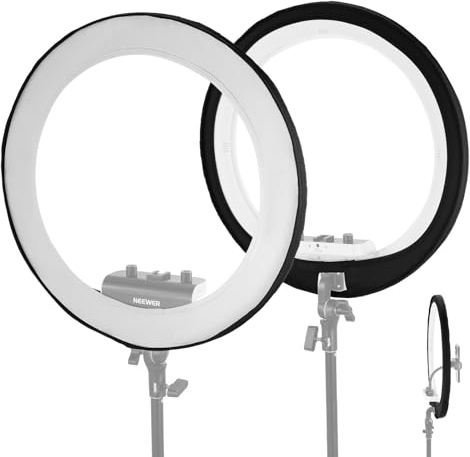 NEEWER Ringlicht-Diffusor, nur für RP18B Pro 18 Zoll, ohne Lichtaustritt, Diffusor aus Stoff, Softbox, faltbar, professionell, für Videoaufnahmen, NS007