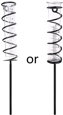 S Piral Rain Gauge Garden Glass Rain Gauge Measurement Decoration No Assembly Required Water Meter Measuring S Piral Rain Gauge Garden Glass Rain Water Meter Measuring Decor S Piral Rain Gauge Outdoor