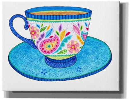 Epic Graffiti 'Marker Only Teacup' by Hello Angel Canvas Wall Art, 16 x 12