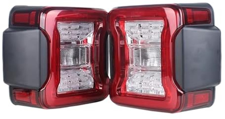 Feu Arrière Feu Arrière À LED Pour Jeep Pour Wrangler JK 2007-2018 Feux De Freinage Feux De Recul Et Feux De Jour Feux Arrière(EUR Version Clear)