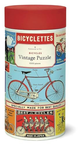 Cavallini Vintage Puzzle Bicycles, Fahrräder 1000 Teile