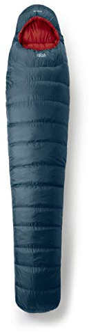 Rab Ascent 500 Mummy Sleeping Bag Mid-Weight Down Filled Warm Sleeping Bag Mild to Moderate Conditions Walking, Camping, Hiking, Mountain Use