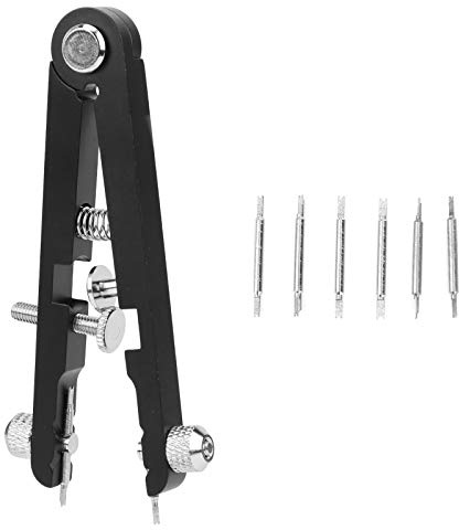 Watch Spring Bar Tång Reparationsverktygssats Urmakare Byt ut Demontering av kedjeverktyg med stift 6825(Black)