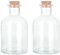 Magic Season Dekorative Glasflaschen - 150 ml Rundflaschen (2 Stück)
