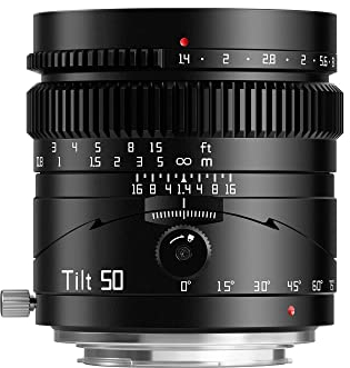 TTArtisan 50mm F1.4 Tilt Kamera Objektiv Vollrahmen Große Blende Manuelles Objektiv Miniatur Landschaft Lilliput Aufnahmen für Sony E Mount