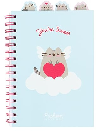 Grupo Erik Quaderno Appunti A5 Pusheen Purrfect - Quaderno con Anelli Bullet Journal Puntinato Diviso in Sezioni con 4 Separatori e Copertina Morbida, 160 Pagine | Scuola Cancelleria, Diario Personale